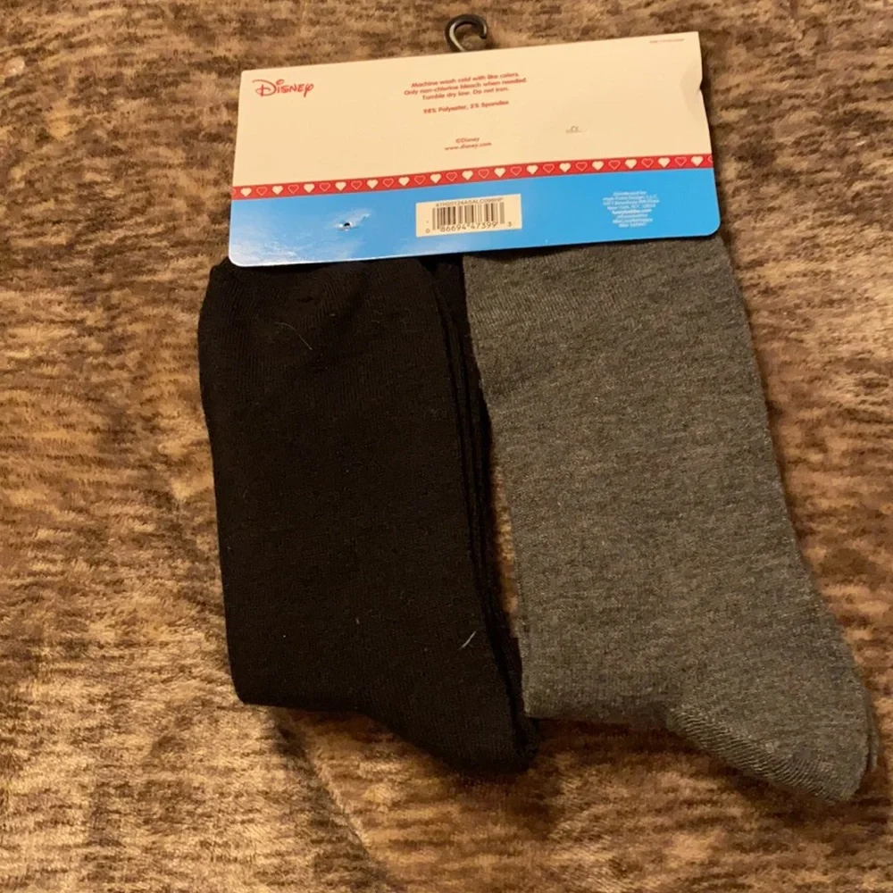Disney Mickey Minnie Mouse Couple Crew Socks‎ Hot Topic